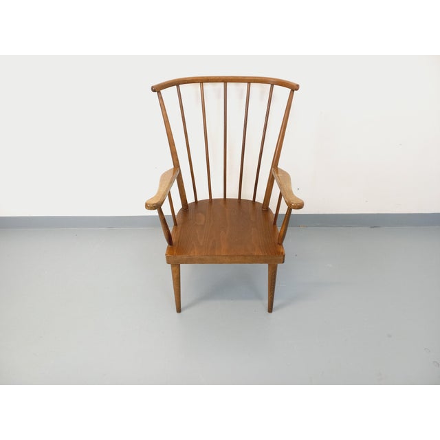 Vintage Baumann Wooden Armchair, 1960s For Sale - Image 12 of 16