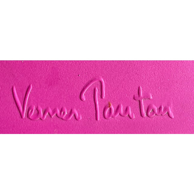 Extremely Rare Set of Five Verner Panton Hot Pink Chairs, Circa 2001 For Sale - Image 12 of 12