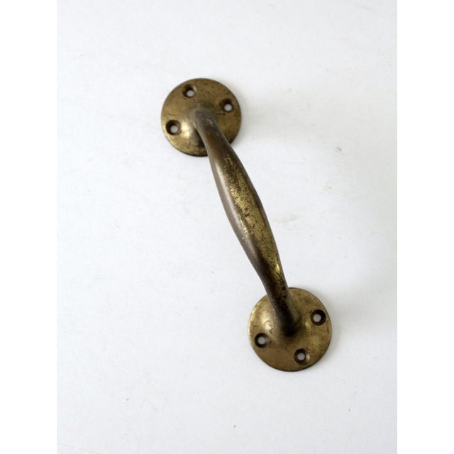 Brass Vintage Brass Door Handle For Sale - Image 8 of 8