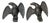 Pair of Cast Iron Snow Eagles For Sale