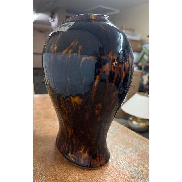 Ceramic Martino Interiors Glazed Ceramic Temple Jar For Sale - Image 7 of 12