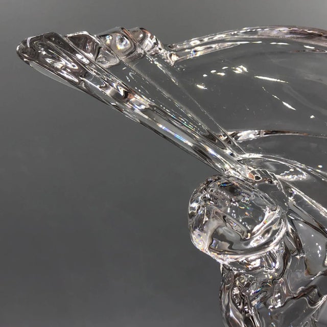 Crystal Glass Golfer on Wooden Base from Sevres France For Sale - Image 10 of 18