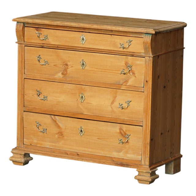 Vintage Danish Chest of Drawers in Pine, 1920s For Sale