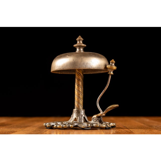 Metal Late 19th Century Art Nouveau Hotel Desk Bell For Sale - Image 7 of 7