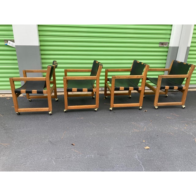 Wood Mid-20th Century Round Oak Dinette and Four Chairs by Russell Wright for Conant Ball - Set of 5 For Sale - Image 7 of 11