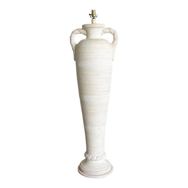Postmodern Ceramic Vase With Handles Floor Lamp by Pacific Coast Lighting For Sale