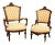 Antique Victorian His & Hers Walnut Armchairs - A Pair For Sale