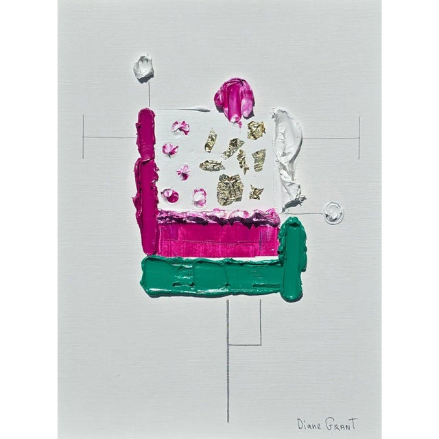One-of-a-Kind Organic Modern Minimalist Flower Studies. Oil and pencil on high-quality 'Hahnemühle' Canvas Grain Fine Art...