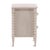 Farmhouse White Wash Ball Leg Two-Drawer Nightstand For Sale - Image 3 of 6