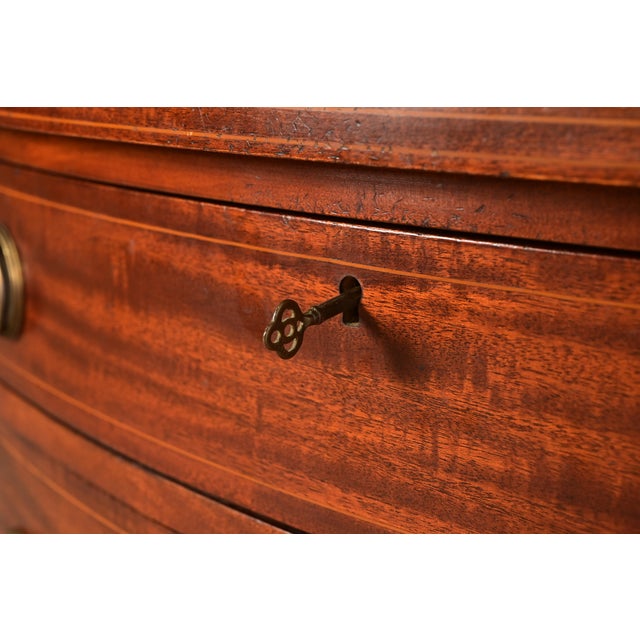 Baker Furniture Style Federal Inlaid Mahogany Sideboard Credenza For Sale - Image 9 of 16