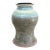Signed 1970's Drip Glaze Stoneware Pottery Vase/11" For Sale
