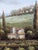 Late 20th Century Late 20th Century Monumental Signed B. Andrews Tuscan Vineyard Landscape Oil Painting, 54" For Sale - Image 5 of 18