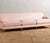 Linen Willoughby Grand Sofa: 3 Cushion Wilcox in Petal Pink, With Wooden Foot Casters For Sale - Image 9 of 9