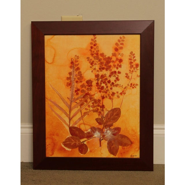 Early 21st Century Botanical Ink-Wash Paintings - A Pair For Sale - Image 5 of 13