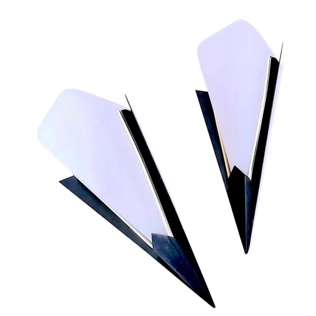 Perspex & Black Metal Wall Lamps, Mid-Century France - a Pair For Sale - Image 9 of 9
