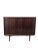 Brown Vintage Danish Mid Century Modern Record Media Cabinet or Credenza in Style of Kai Kristiansen. Uk Import For Sale - Image 8 of 8