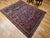 19th Century Late 19th Century Caucasian Soumak Rug, Handwoven Allover Geometric, Red & Blue, 5' x 7' For Sale - Image 5 of 17