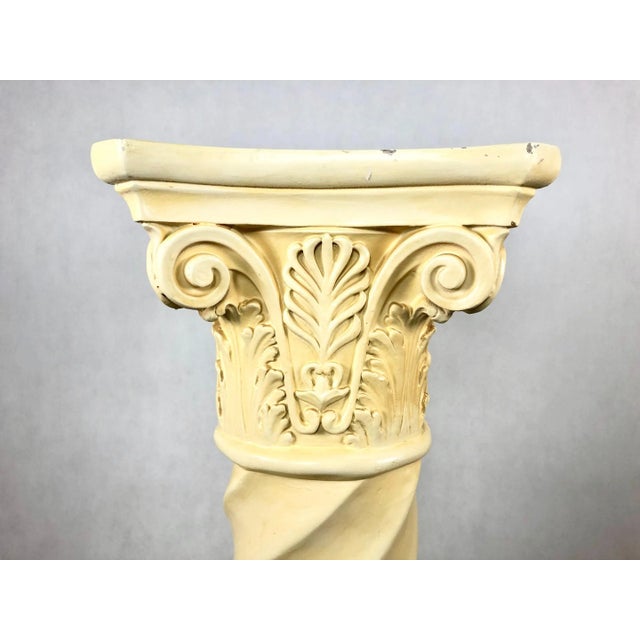Vintage Roman Column Flower Stand Pedestal, 1980s For Sale - Image 9 of 13