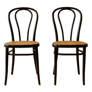Bentwood Vienna Straw Seats, 1960s, Poland, Set of 2 For Sale