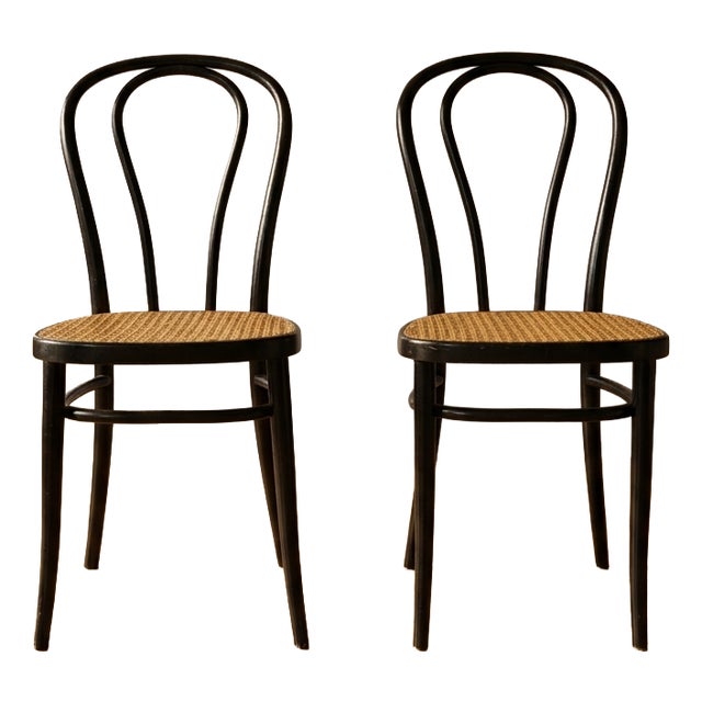 Bentwood Vienna Straw Seats, 1960s, Poland, Set of 2 For Sale