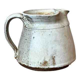 Vintage Boho Studio Pottery Pitcher For Sale