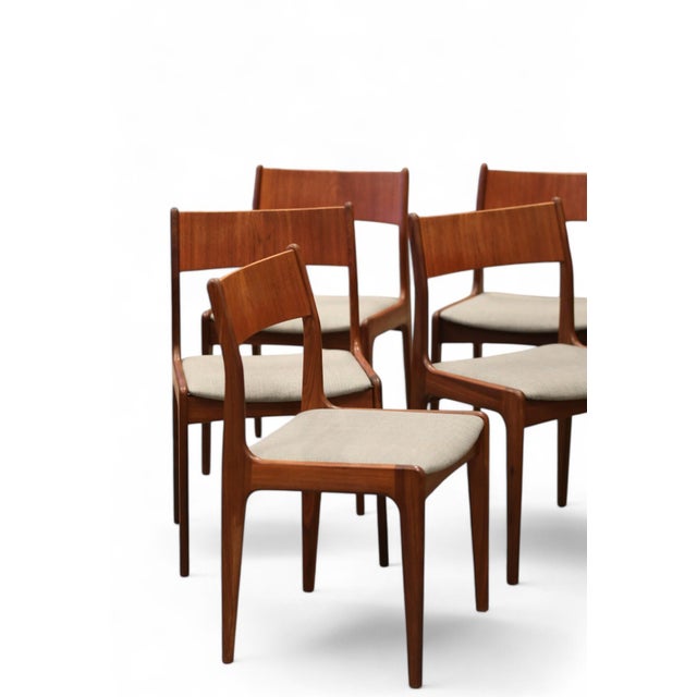 Wood Chair in Teak from P. Westergaard Mobelfabrik, Denmark, 1960s, Set of 6 For Sale - Image 7 of 17