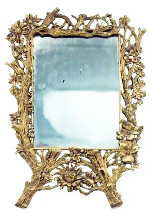 French Aesthetics-Era Bronze Vanity Mirror