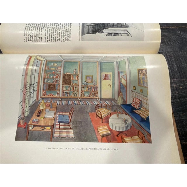 Tan Innen Dekoration German Architectural Magazine August 1920: Early Bauhaus / Art Deco For Sale - Image 8 of 9