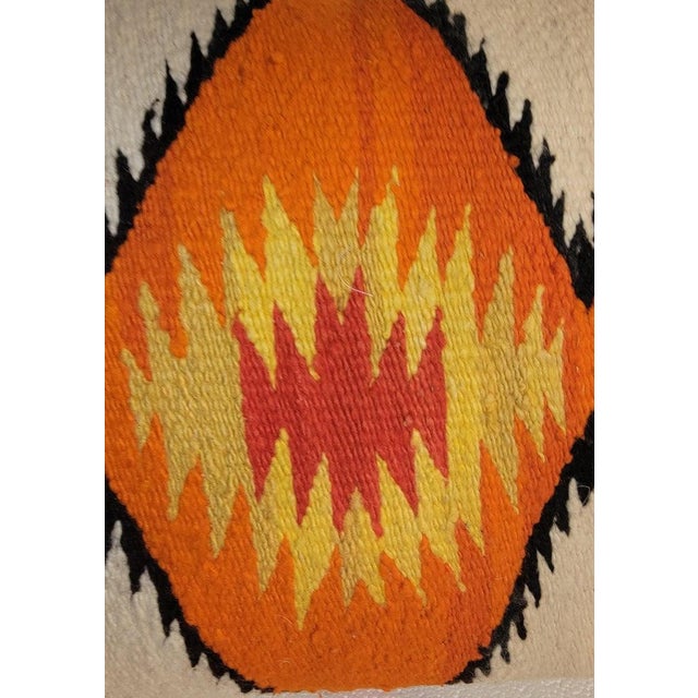 Early Wool Hand Made Weaving Pillow For Sale - Image 4 of 6