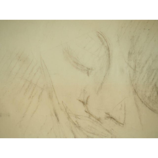 Roger Crusat (1917-1994) Portrait of a Young Girl Original Drawing On tracing paper, 32 x 24 cm (approx. 13 x 9 inches)...