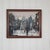 Brown Mid Century Danish Modernist Cityscape Oil Painting by Hugo Langkilde Larsen For Sale - Image 8 of 16