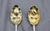 Circa 1727-1760 English George II Sterling Silver and Gold Wash Pair of Tablespoons For Sale - Image 11 of 11