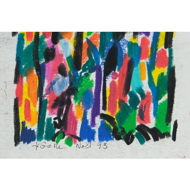 Françoise Galle, Abstract Silhouettes, 1940, Pastel on Paper For Sale - Image 5 of 10