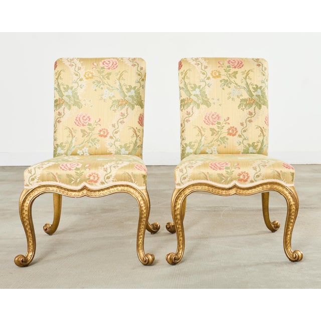 Set of Twelve Rose Tarlow Gold Leaf Kent Dining Chairs For Sale - Image 17 of 18