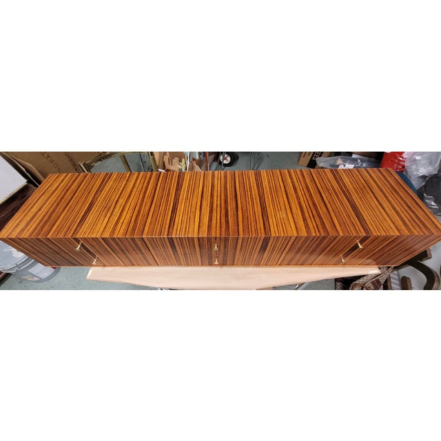 Floating Zebrawood Sideboard From the Directional Custom Collection 1967 For Sale - Image 16 of 16