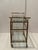 Metal Regency Style 3 Tier Brass & Glass Mid Century Modern Bar Cart For Sale - Image 7 of 12