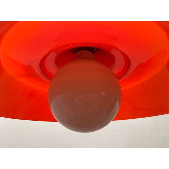 Red Murano Glass Pendant Lamp, 1950s For Sale - Image 9 of 15
