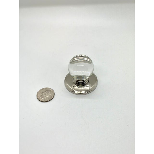 Thomasville Thomasville Glass Knob With Blackplate For Sale - Image 4 of 4