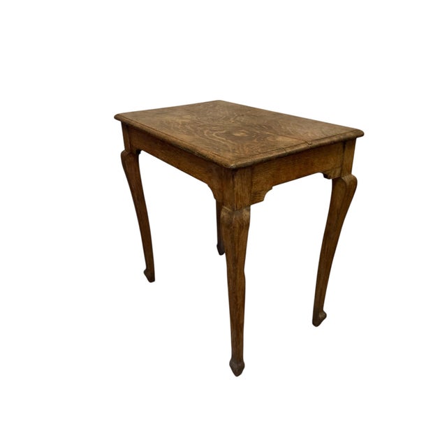 Antique Elm Side or Occassional Table, Early 1900s For Sale - Image 6 of 10