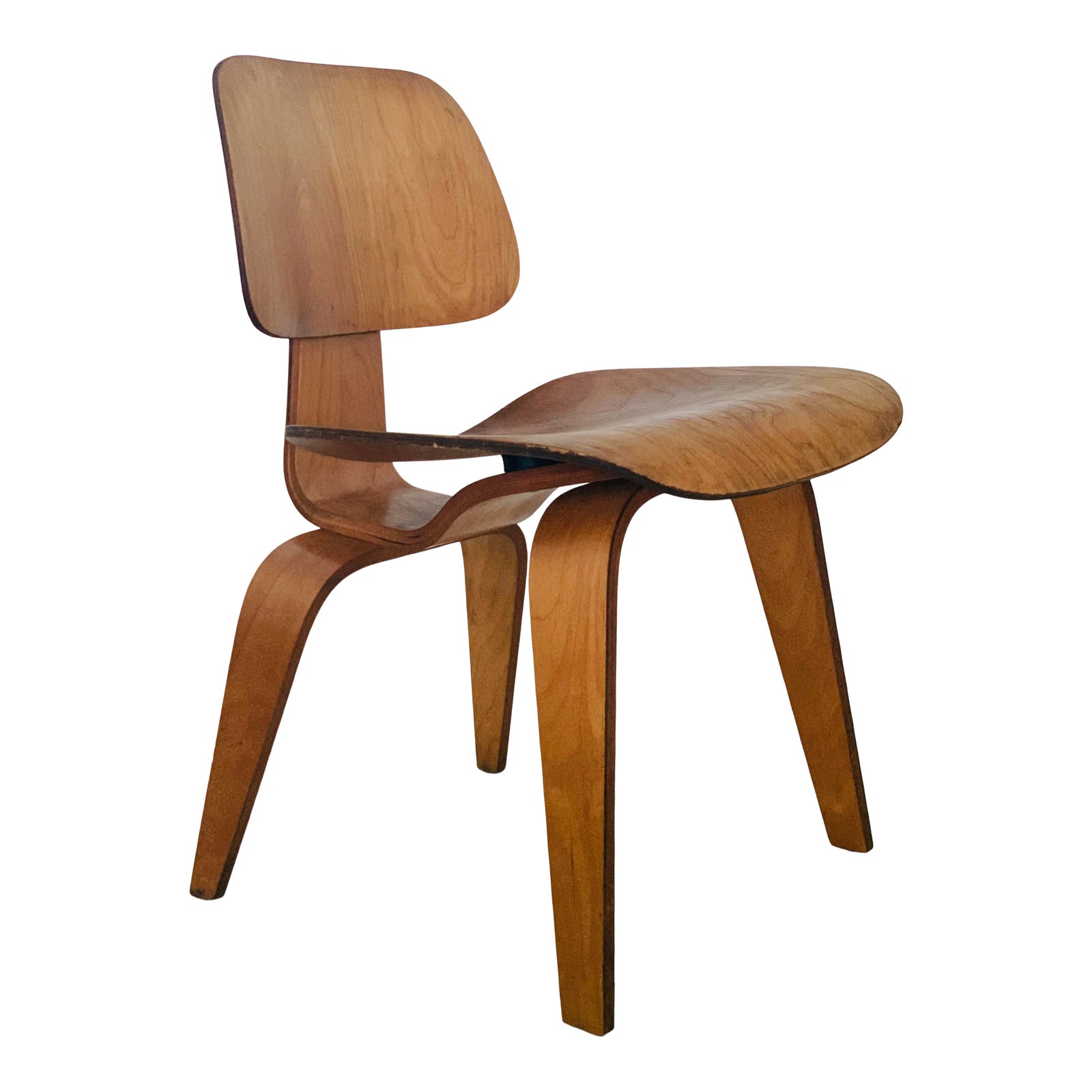 Early Oak DCW Dining Chair by Eames for Evans Products Chairish