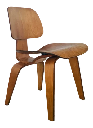 Early Oak DCW Dining Chair by Eames for Evans Products