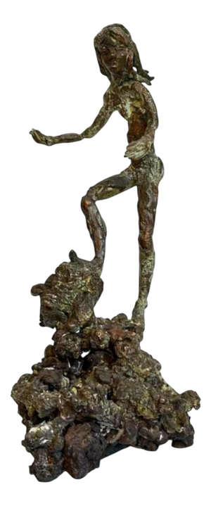 Léon de Pas, Female Nude Sculpture, 1980s, Bronze