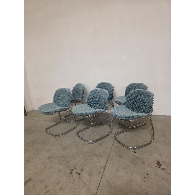 1970s Sabrina Chairs by Gastone Rinaldi for Rima, 1970s, Set of 6 For Sale - Image 5 of 14