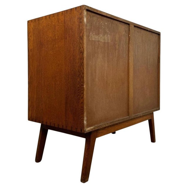 Vintage 20th Century English Golden Oak Chest of Drawers For Sale - Image 9 of 12