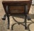 Brown Rustic French Wood Plank Top and Iron Base Side Table For Sale - Image 8 of 13