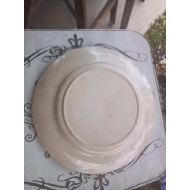 Circa 1870 An unmarked Brown Transfer Plate with an absolute wonderful Glaze, one chip on edge. Creamy white background...