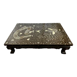 Korean Low Lacquer Table with Elaborate Inlays