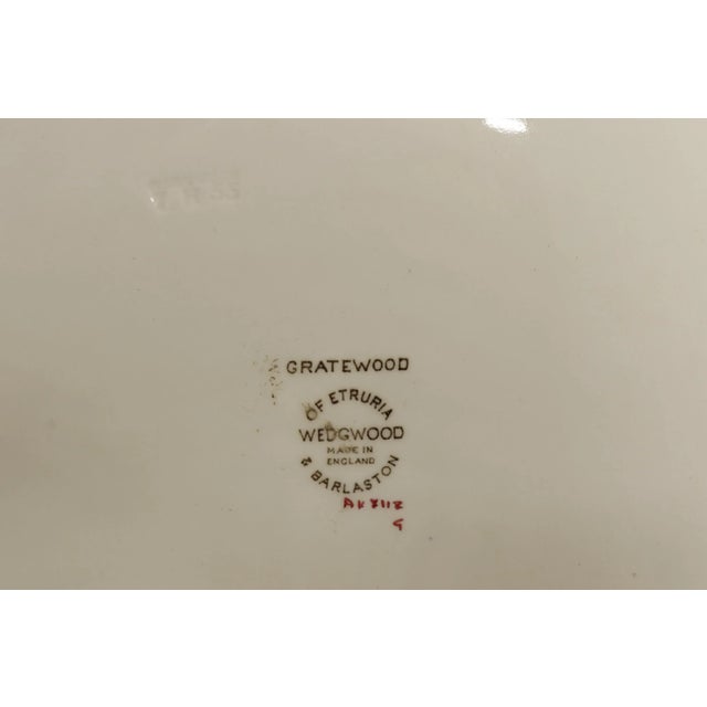 Green Floral Ceramic Serving Platter by Wedgwood For Sale - Image 8 of 9