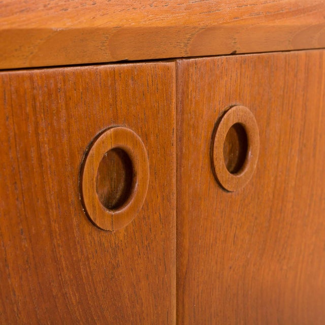 Danish Teak Secretaire with Hidden Vanity attributed to Poul Volther, 1960s For Sale - Image 16 of 18