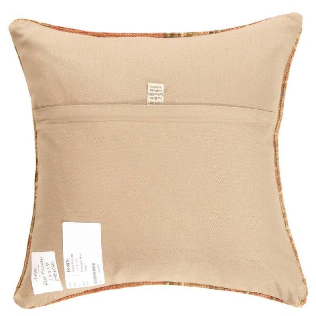Vintage hand woven Turkish pillow. This is made of wool. Back cotton. Beautiful colors and well made. This pillow features...